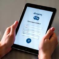 ウェブサイトでクリーニング予約をする様子